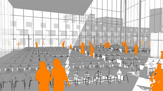 The public cafeteria