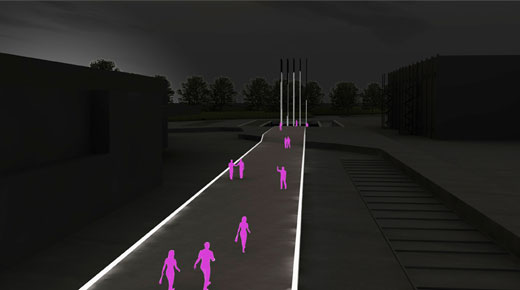  Night perspective from Edison Street