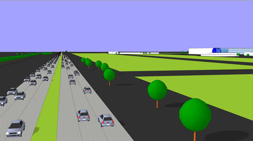 perspective from the motor-way